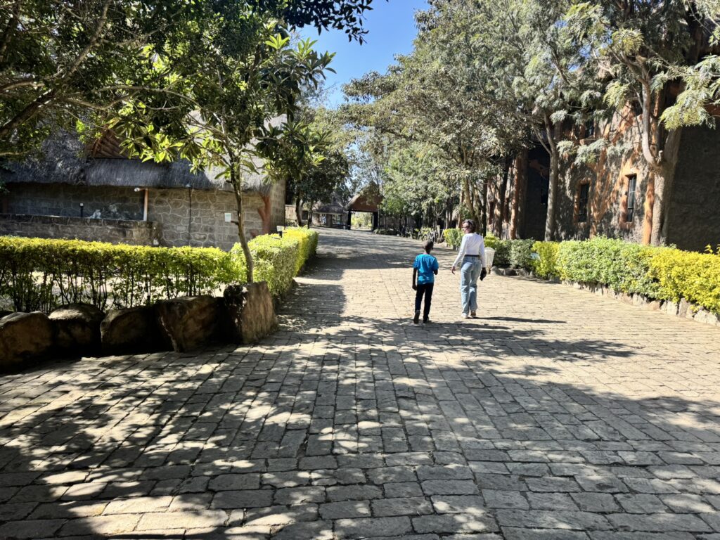 Naivasha staycation cost - Dove Nest Lodge driveway