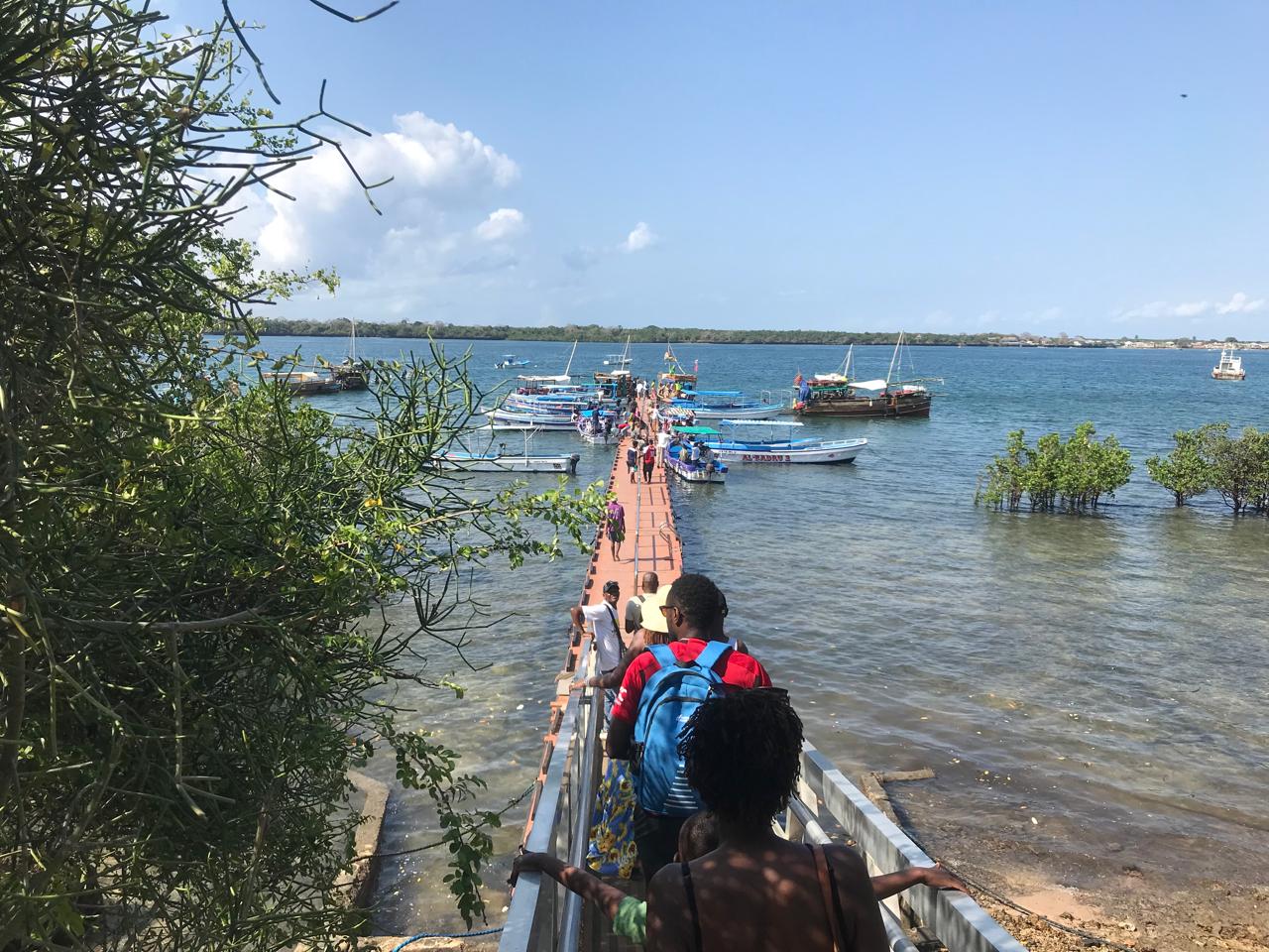 Shimoni jetty in Mombasa Kenya